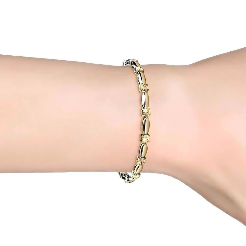MGJ Austrian Crystal Row Bracelet & Earrings Set